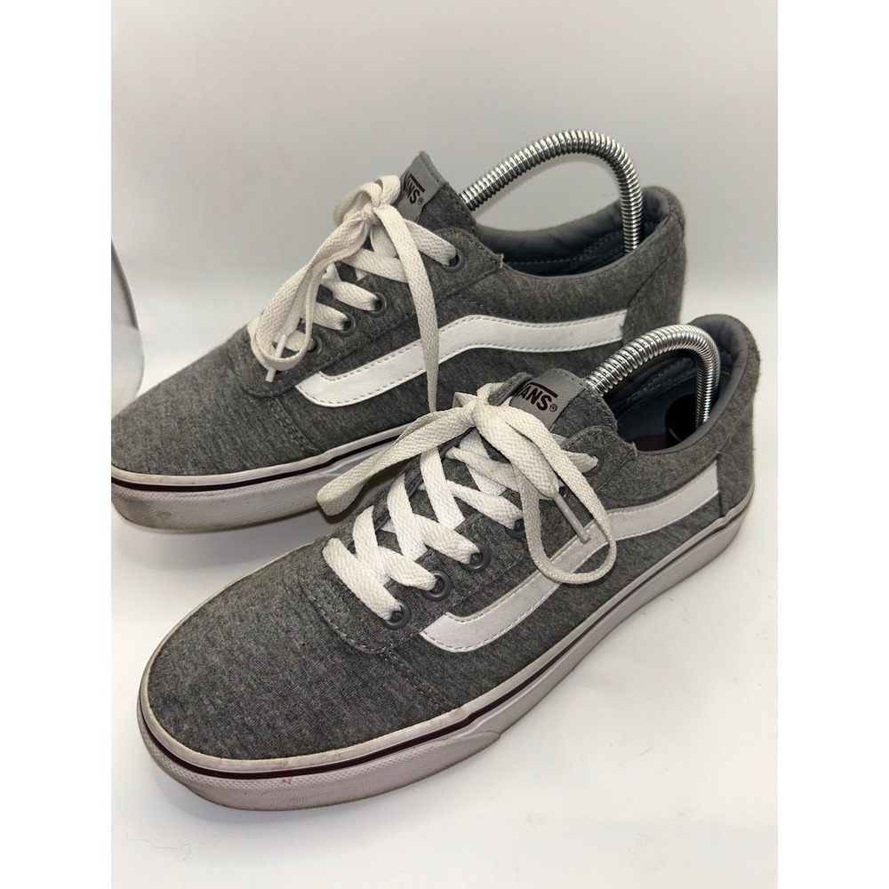 Vans Ward Low Top Heathered Grey Jersey Skate Shoes Womens 9 Mens 7.5 - Picture 1 of 11